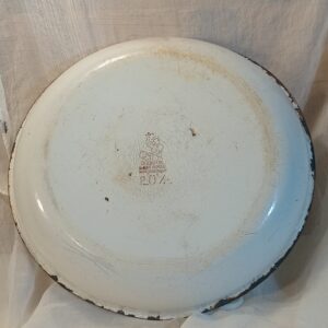 28 cm-es fehér zománcos tányér - Image 2