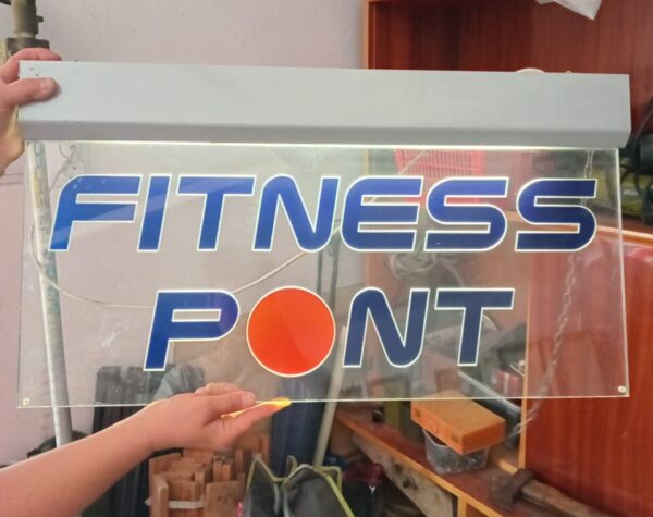 Világítós Fitness terem tábla