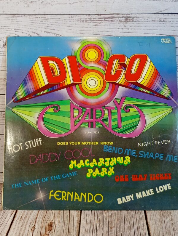 Disco party bakelit hanglemez