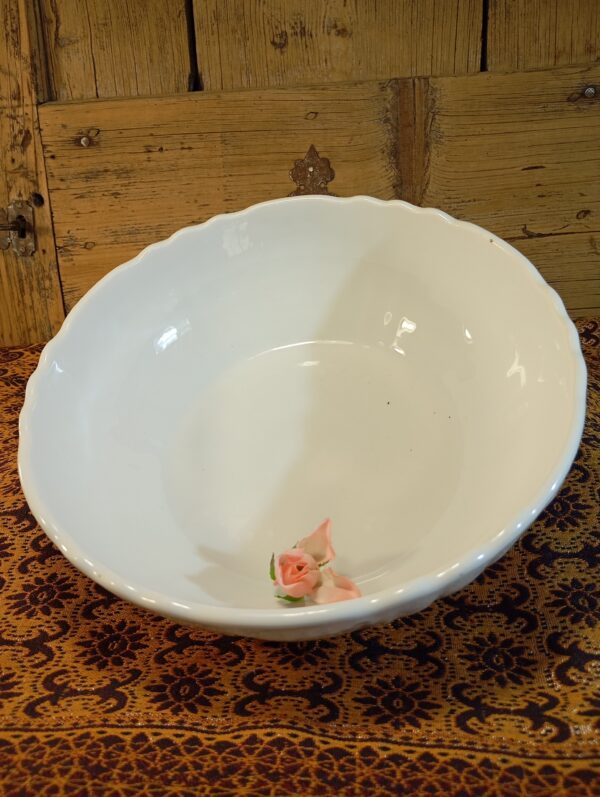 Antik 24 cm-es gyöngysor mintás hibátlan tál - Image 2