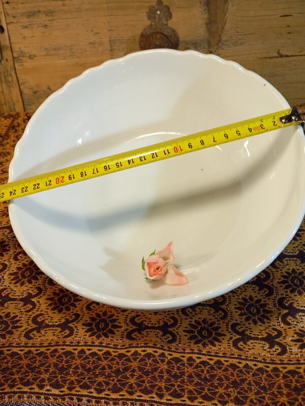 Antik 24 cm-es gyöngysor mintás hibátlan tál - Image 3